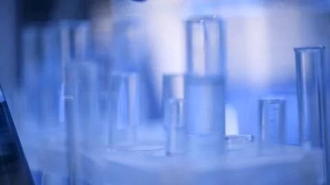 Laboratory test tube Stock Footage 129878950