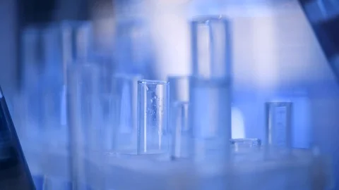 Laboratory test tube Stock Footage 129879113