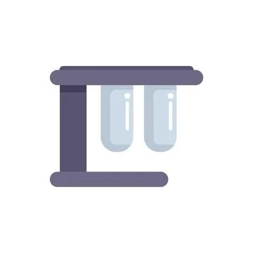 Laboratory test tubes holding stand filled with liquid chemical substance for an イラスト素材