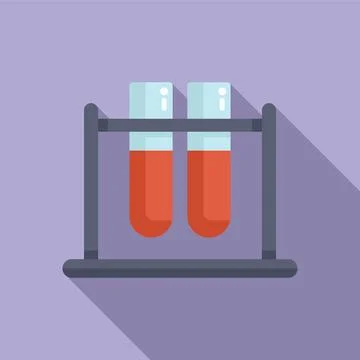 Laboratory test tubes in rack vector illustration 스톡 일러스트