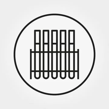 Laboratory test tubes. Universal Icon. Vector. Editable Thin line. Stock Illustration