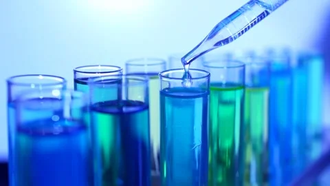 Laboratory Test Tubs Stock Footage 200183748