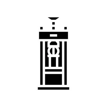 Laboratory testing cement production glyph icon vector illustration イラスト素材