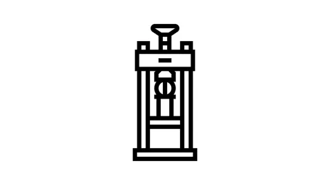 Laboratory testing cement production line icon animation Video stock 326123299