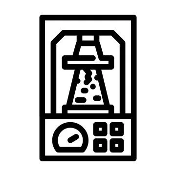 Laboratory testing cement production line icon vector illustration イラスト素材