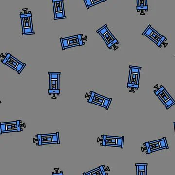 Laboratory testing cement production vector seamless pattern イラスト素材