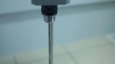 Laboratory testing of chemical reagents. Stock Footage 127778297