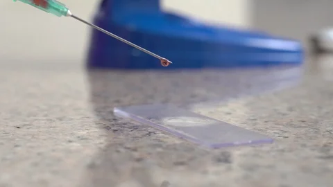 Laboratory for testing or creating virus vaccine. Stock Footage 126179492