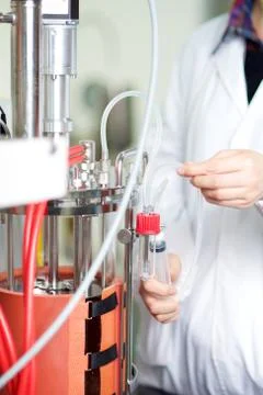 Laboratory testing process Stock Photos