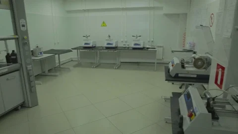 Laboratory for testing rails Stock Footage 84626880