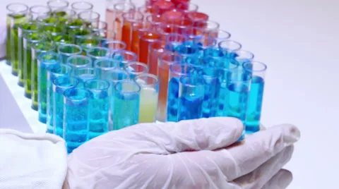Laboratory Testing of Specific Chemical Compounds Stock Footage 63853677