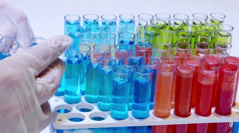 Laboratory Testing of Specific Chemical Compounds Stock Footage 63854003