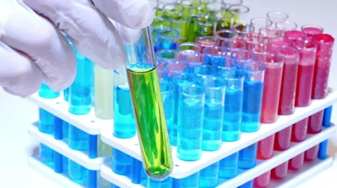 Laboratory Testing of Specific Chemical Compounds Video stock 63854528