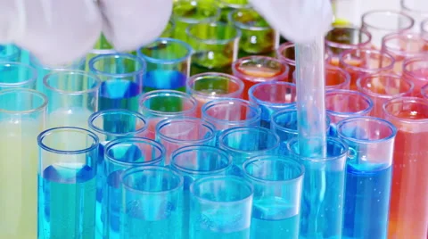 Laboratory Testing of Specific Chemical Compounds Stock Footage 63854824
