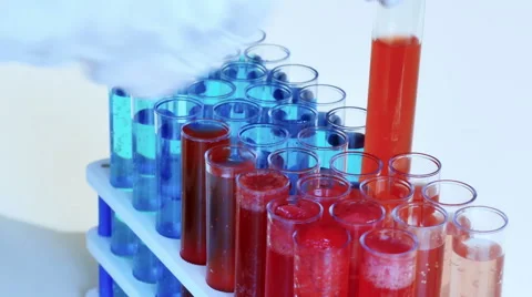 Laboratory Testing of Specific Chemical Compounds Stock Footage 63855329