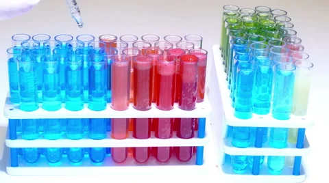 Laboratory Testing of Specific Chemical Compounds Stock Footage 63855541