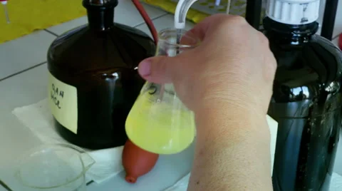 Laboratory Testing of Specific Chemical Compounds Stock Footage 66008461