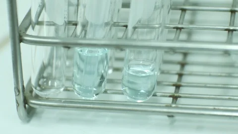 Laboratory testing with technology. Stock Footage 91880989