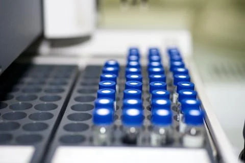 Laboratory testing tubes Stock Photos