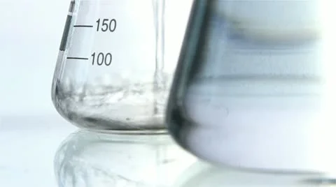 Laboratory testing of water. water pollution Stock Footage 12310096