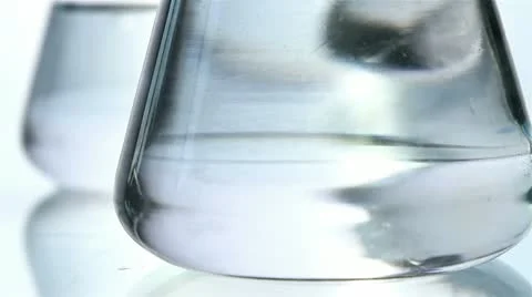 Laboratory testing of water. water pollution Stock Footage 12310261