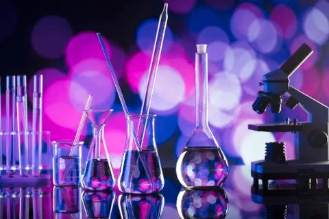 Laboratory theme. Stock Photos