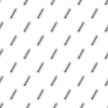 Laboratory thermometer pattern seamless vector Stock Illustration
