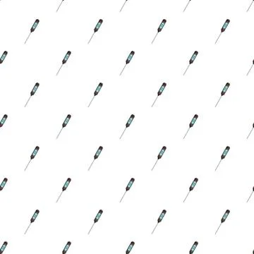Laboratory thermometer pattern seamless vector Stock Illustration