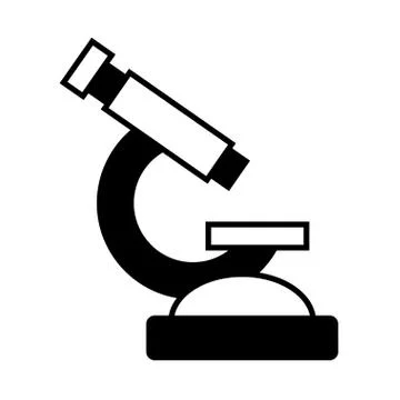 Laboratory tool microscope Ilustração Stock