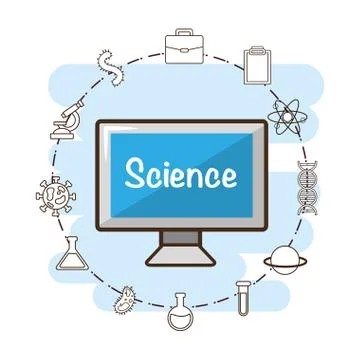 Laboratory tool science Illustrazione stock