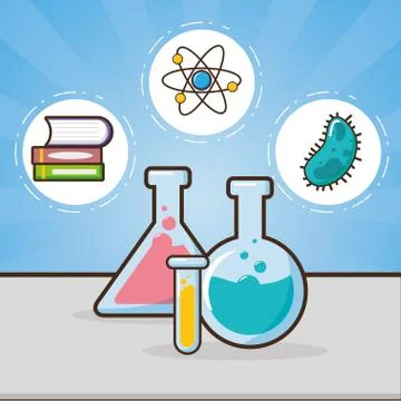 Laboratory tool science Ilustração Stock