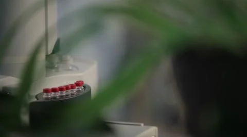 Laboratory tubes Video stock 45421973