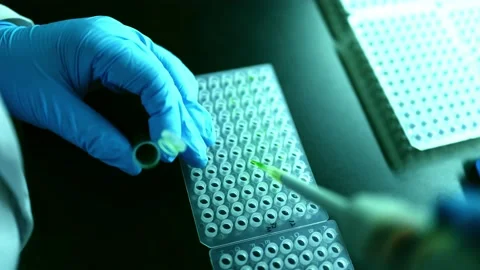 The laboratory uses instruments for testing Stock-Footage 157044829