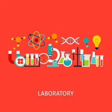 Laboratory Vector Concept Stock Illustration