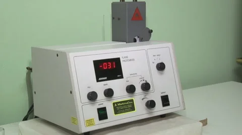 Laboratory weighing machine Stock Footage 43004687