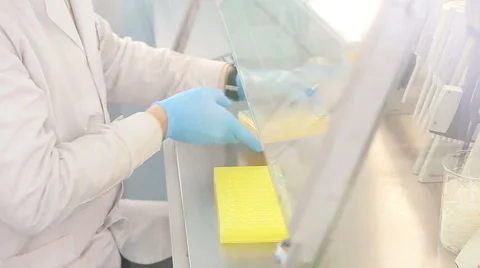 Laboratory workplace for DNA test Stock Footage 58253349