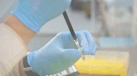 Laboratory workplace for DNA test Stock Footage 60778266