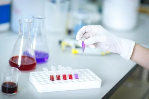 Laboratory workplace Stock Photos