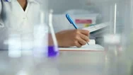 Laboratory Writes Stock Footage
