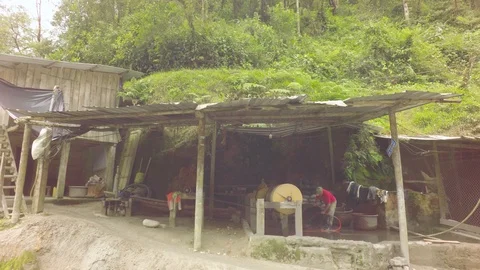 Laborer Taking A Break From Work At A Plant In Ecuador Stock Footage 94736282