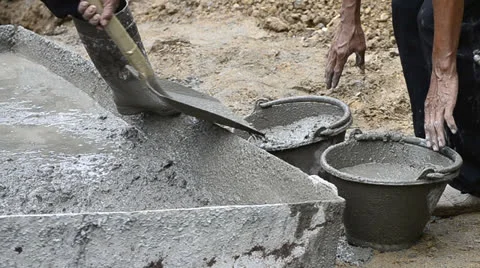Laborer working in construct site Stock Footage 25850654
