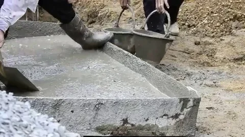 Laborer working in construct site Stock Footage 98247951