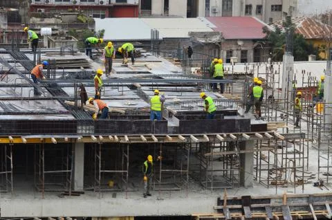 Laborers and construction Stock Photos