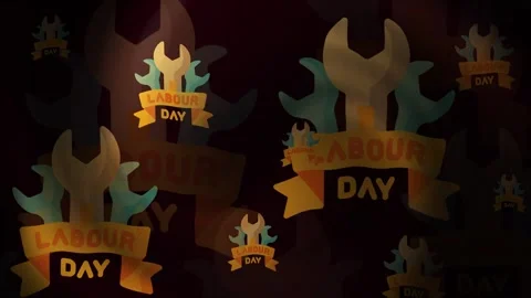 Labour Day Backgrounds Loop Stock Footage 309515156