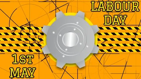 Labour day first may concept image Stock Illustration