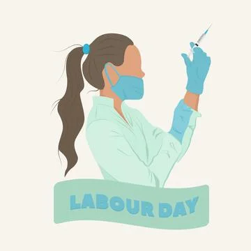 Labour day. nurse's day Stock Illustration