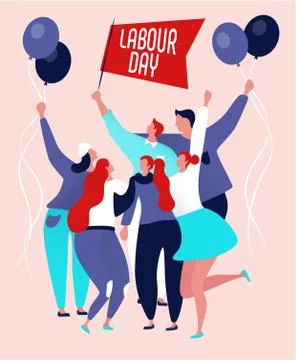 Labour day poster 스톡 일러스트