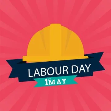 Labour day red Stock Illustration