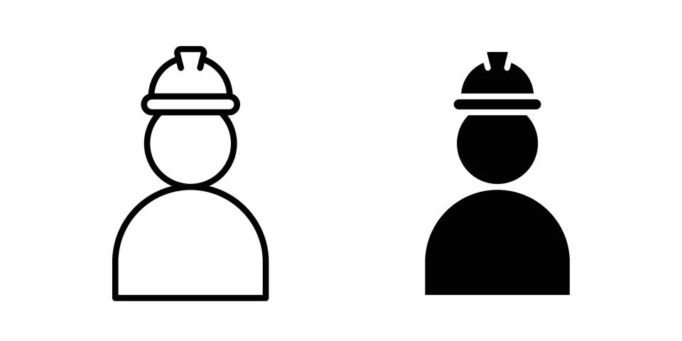 Labour icon black vector isolated on white Stock Illustration