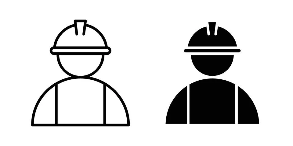 Labour icon vector design illustrations Stock Illustration